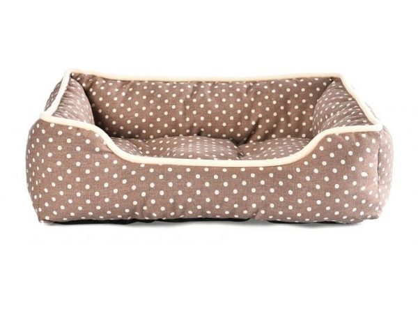 hma002 hondenbed dots bruin