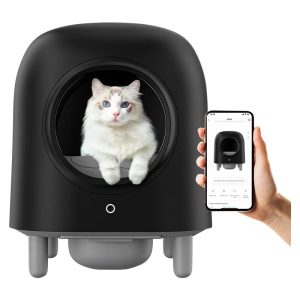 kbe008a petree cube zelfreinigende kattenbak zwart